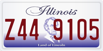 IL license plate Z449105