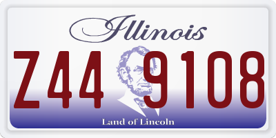 IL license plate Z449108