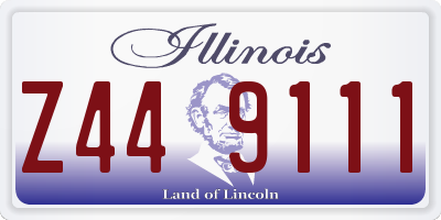 IL license plate Z449111