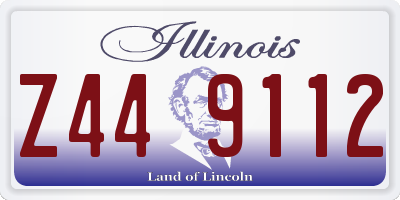 IL license plate Z449112