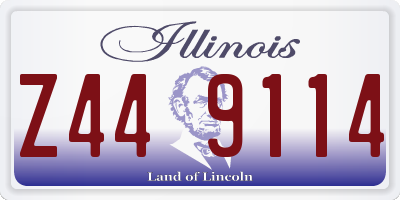 IL license plate Z449114