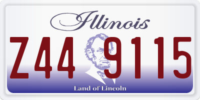 IL license plate Z449115