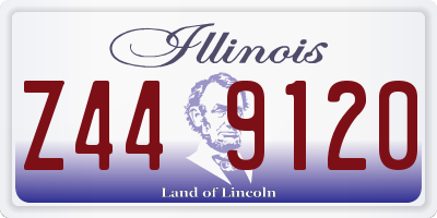 IL license plate Z449120