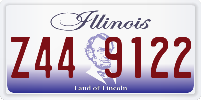 IL license plate Z449122