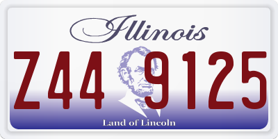 IL license plate Z449125