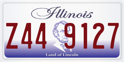 IL license plate Z449127