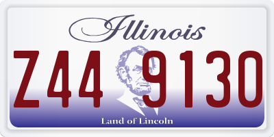 IL license plate Z449130