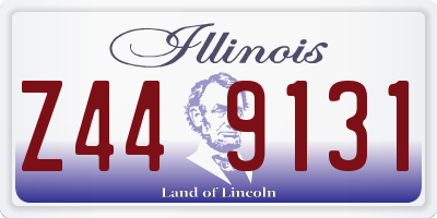 IL license plate Z449131