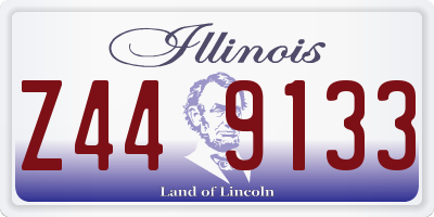 IL license plate Z449133