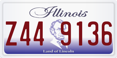 IL license plate Z449136