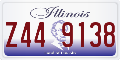 IL license plate Z449138