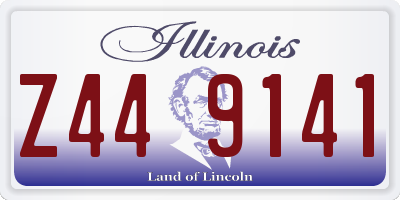 IL license plate Z449141