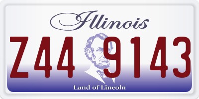 IL license plate Z449143
