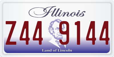 IL license plate Z449144