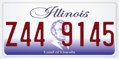 IL license plate Z449145