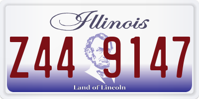 IL license plate Z449147