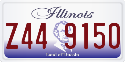 IL license plate Z449150