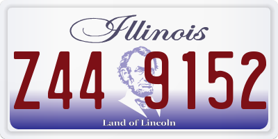 IL license plate Z449152