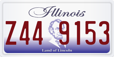 IL license plate Z449153