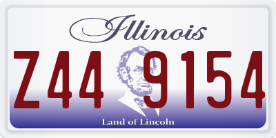 IL license plate Z449154