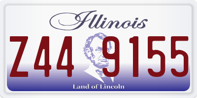 IL license plate Z449155