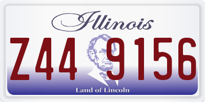 IL license plate Z449156