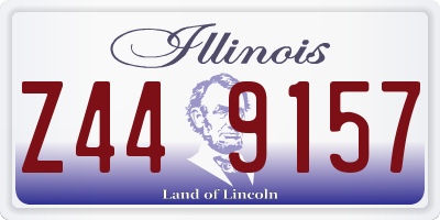 IL license plate Z449157