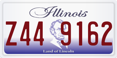 IL license plate Z449162