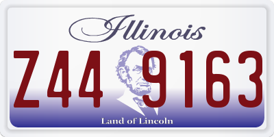IL license plate Z449163