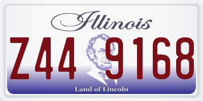 IL license plate Z449168