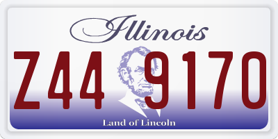 IL license plate Z449170