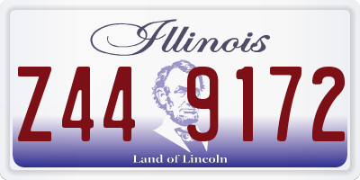IL license plate Z449172