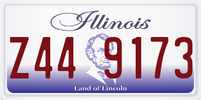 IL license plate Z449173