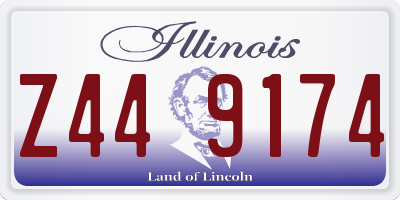IL license plate Z449174