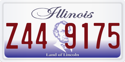 IL license plate Z449175