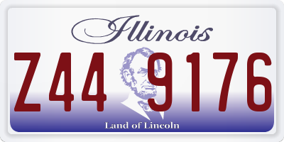 IL license plate Z449176