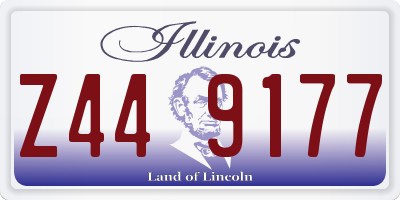 IL license plate Z449177