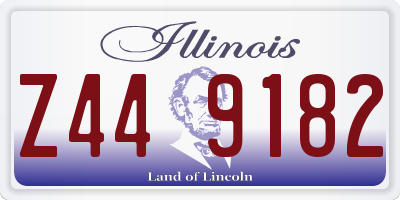 IL license plate Z449182