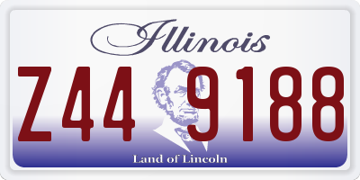 IL license plate Z449188