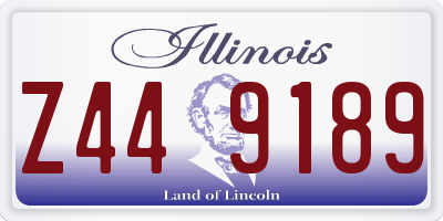 IL license plate Z449189