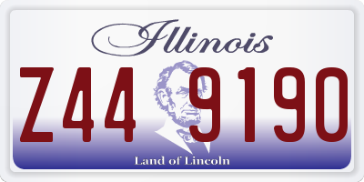IL license plate Z449190