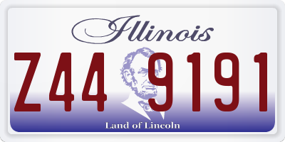 IL license plate Z449191