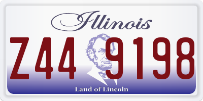 IL license plate Z449198