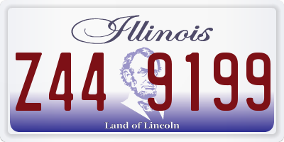 IL license plate Z449199