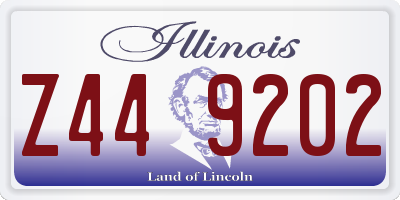 IL license plate Z449202