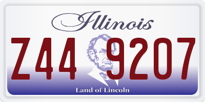 IL license plate Z449207