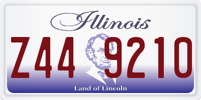 IL license plate Z449210