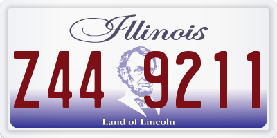 IL license plate Z449211