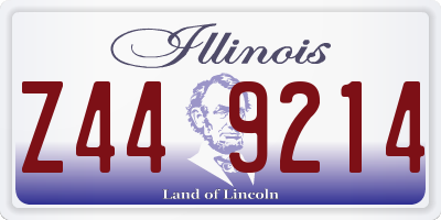 IL license plate Z449214