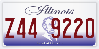 IL license plate Z449220